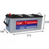 Baterie CARFIT, Napětí: 12 V, Baterie - kapacita: 120 Ah, Test za studena dle EN: 900 A, Délka: 513 mm