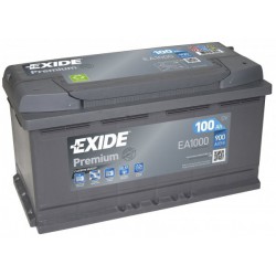 100Ah Autobatéria EXIDE Premium EA1000 / 12V / 900A