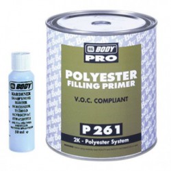 Trebor BODY P261 2K Polyesterový tmel +plnič filling primer HB BODY 1L HB_0106