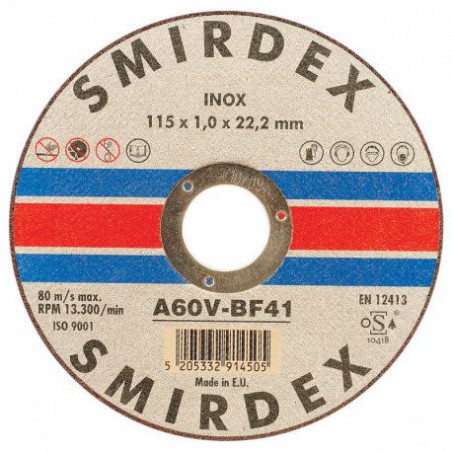 Trebor Disk rezný Inox 115x6,4x22mm SM_0913