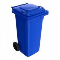 Trebor Kontajner na odpad PVC 120l modrý 15305