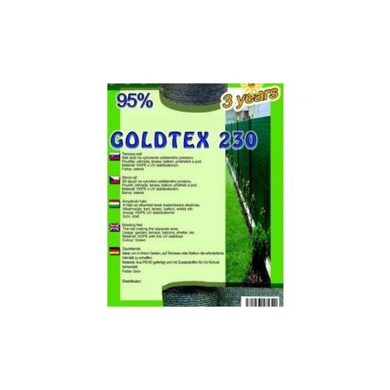 Trebor Sieť tieniaca Goldtex 1,2x50m zelená 28531