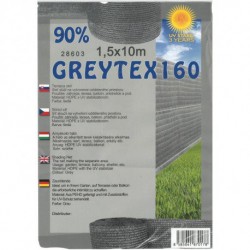 Trebor Sieť tieniaca Greytex 1,5x10m sivá 28603