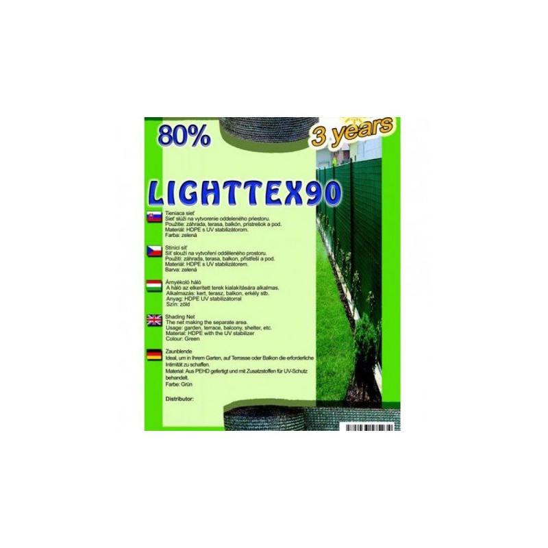 Trebor Sieť tieniaca Lighttex 2x50m zelená 28543