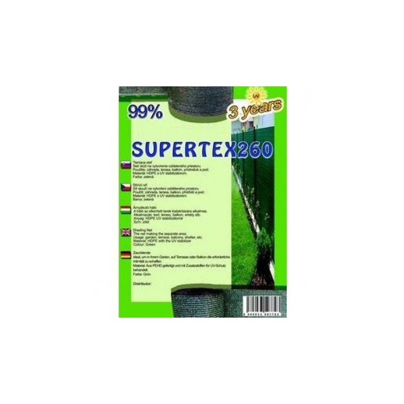 Trebor Sieť tieniaca Supertex 1,5x10m zelená 28581