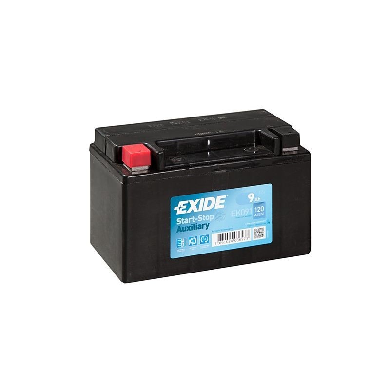 Exide autobatérie Start-Stop Auxiliary AGM 12V , 9Ah , 120A , EK091