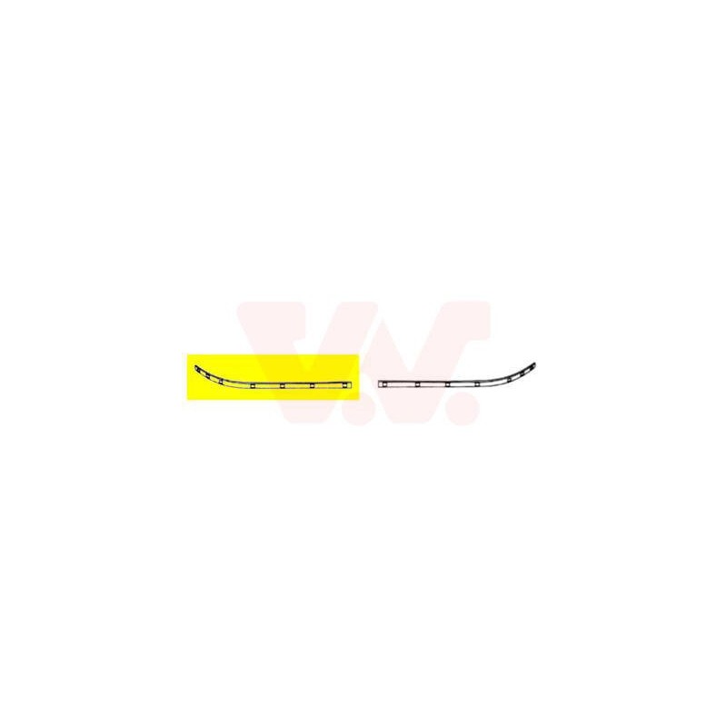 Ozdobná/ochranná lišta nárazníka - 3032482 - predné pravé