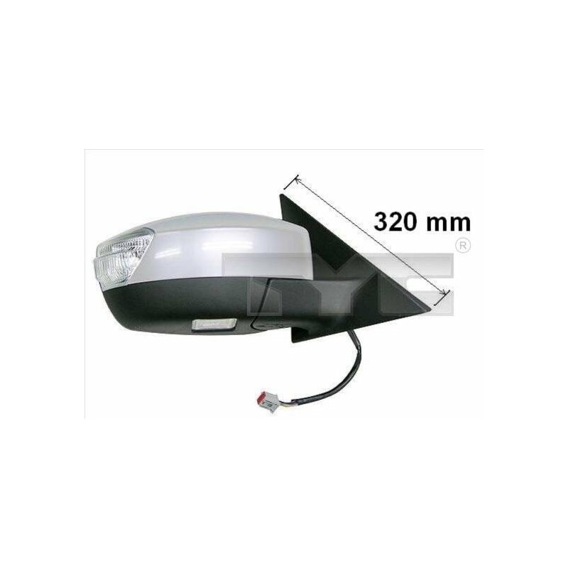 Vonkajšie spätné zrkadlo - 310-0123 - vpravo