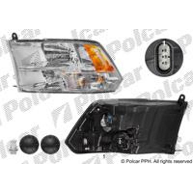 Hlavný reflektor - 317309-4 - ľavý
