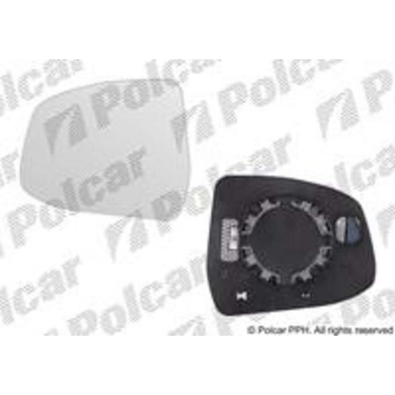 Sklo vonkajšieho zrkadla s držiakom - 3205543E - ľavý