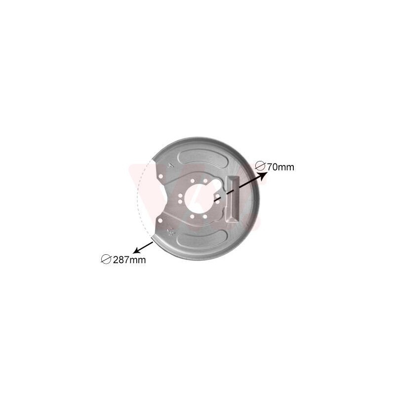prachový štít zadneho brzdového kotuča strana Prava - 3225374 - 183533