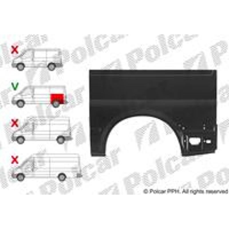 Zadný blatník - 324783-8 - ľavý