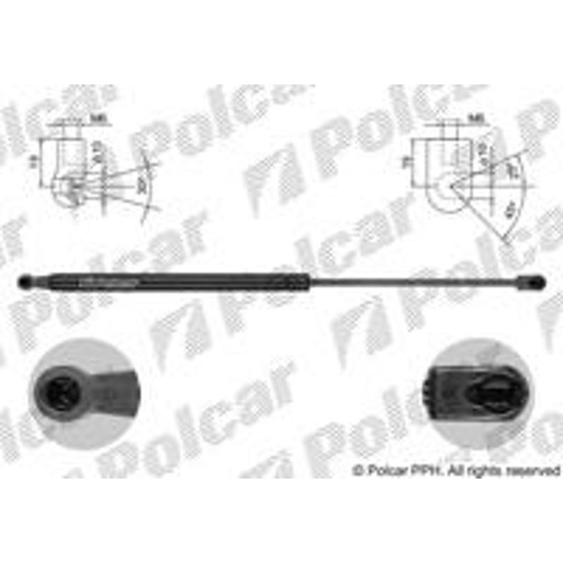 Plynová pružina - 3430AB - zadok