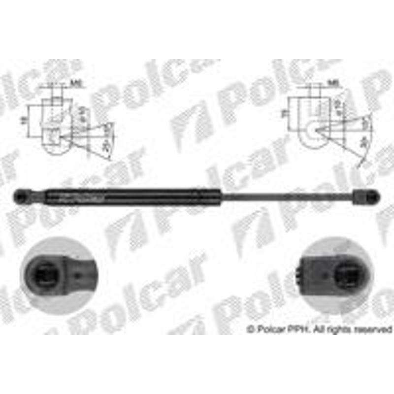 Plynová pružina - 3732AB - zadok
