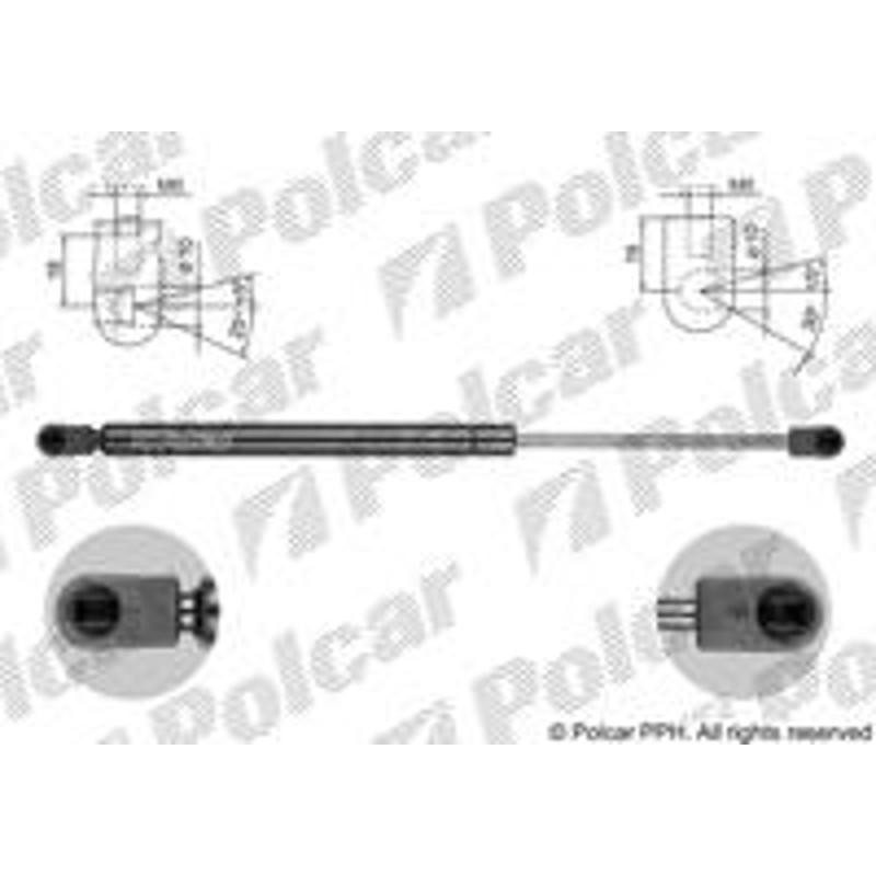 Plynová pružina - 3733AB - zadok