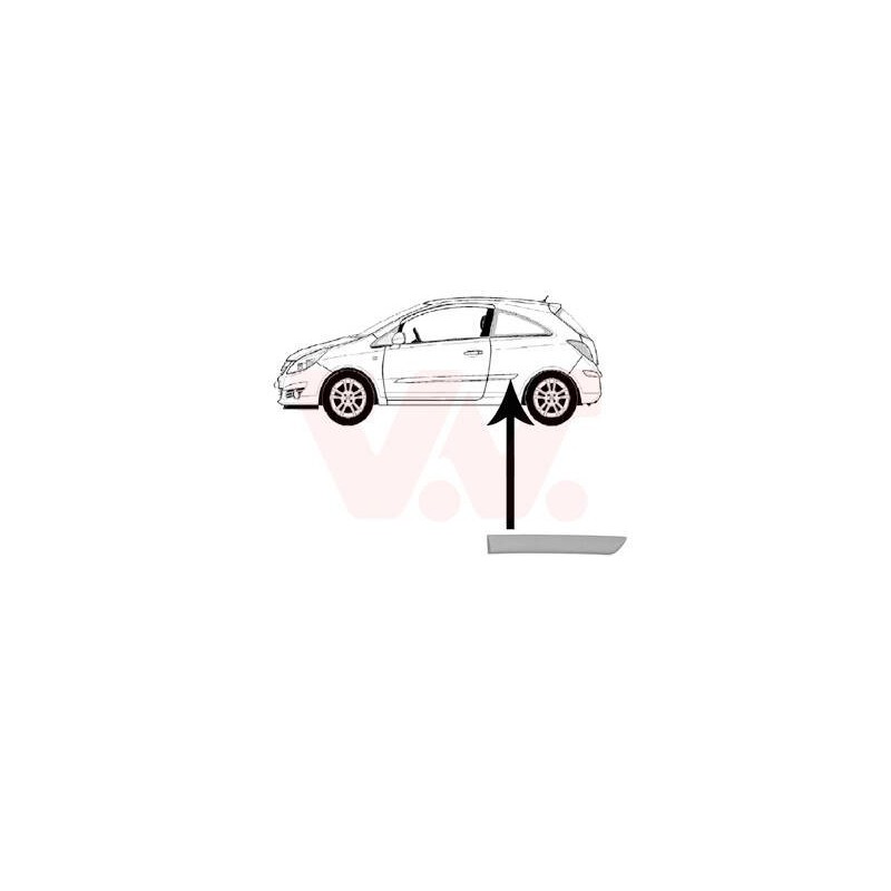 :: boční lišta zadního blatníku pro lak (3dv.) L - 3750409--67595