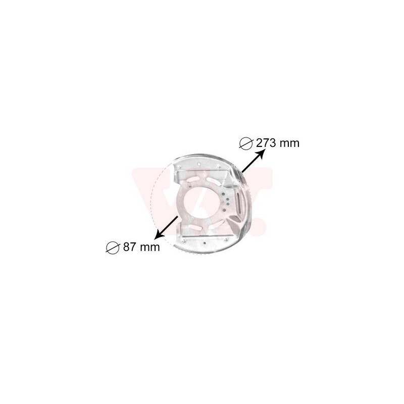 prachový štít predneho brzdového kotouče (průměr aj 87 mm) strana Lava aj Prava -1kus - 3763371 - 63459