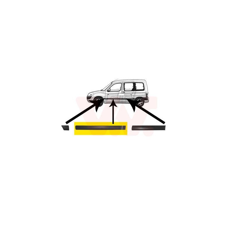 :: boční lišta předních dveří (+ posuvné levé dveře) 95 mm L - 4051423--67607