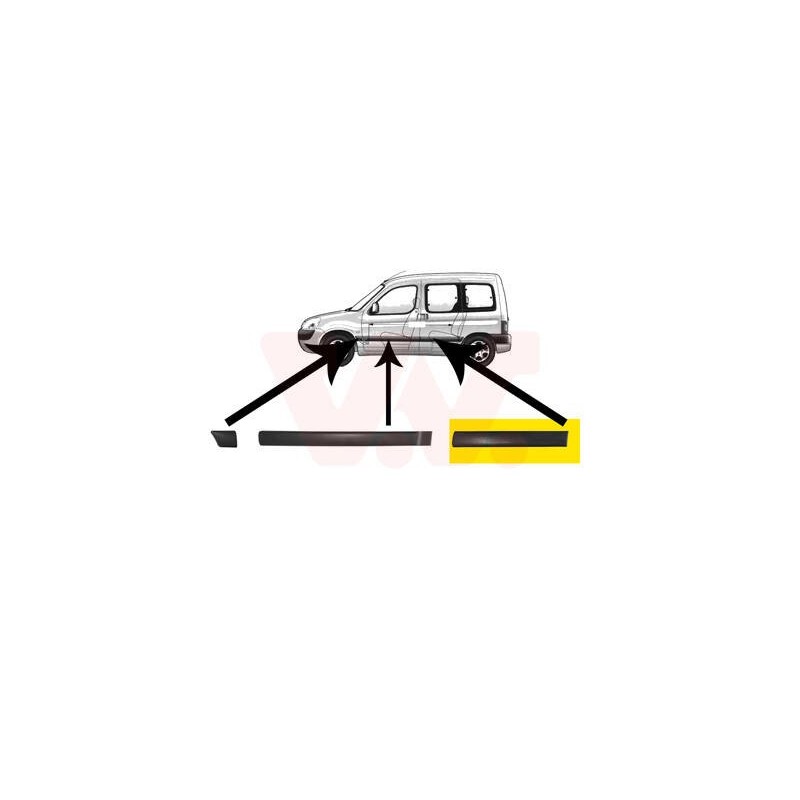 :: boční lišta zadních posuvných dveří 95 mm L - 4051425--67609