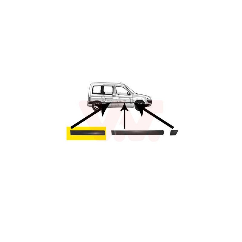 :: boční lišta zadních posuvných dveří 95 mm P - 4051426--67610