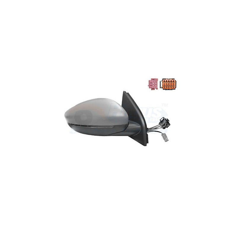 Spätné zrkadlo elektrické ovládané vyhrievane el. sklopné s blikačem, světlem pre nastup , a tepl. čidlem pre lak strana Prava -