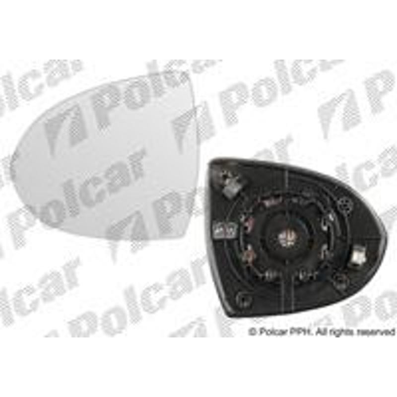 Sklo vonkajšieho zrkadla s držiakom - 4104555E - pravý