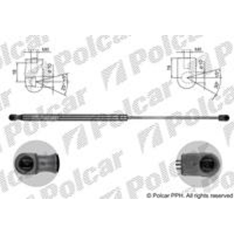 Plynová pružina - 4115AB - zadok