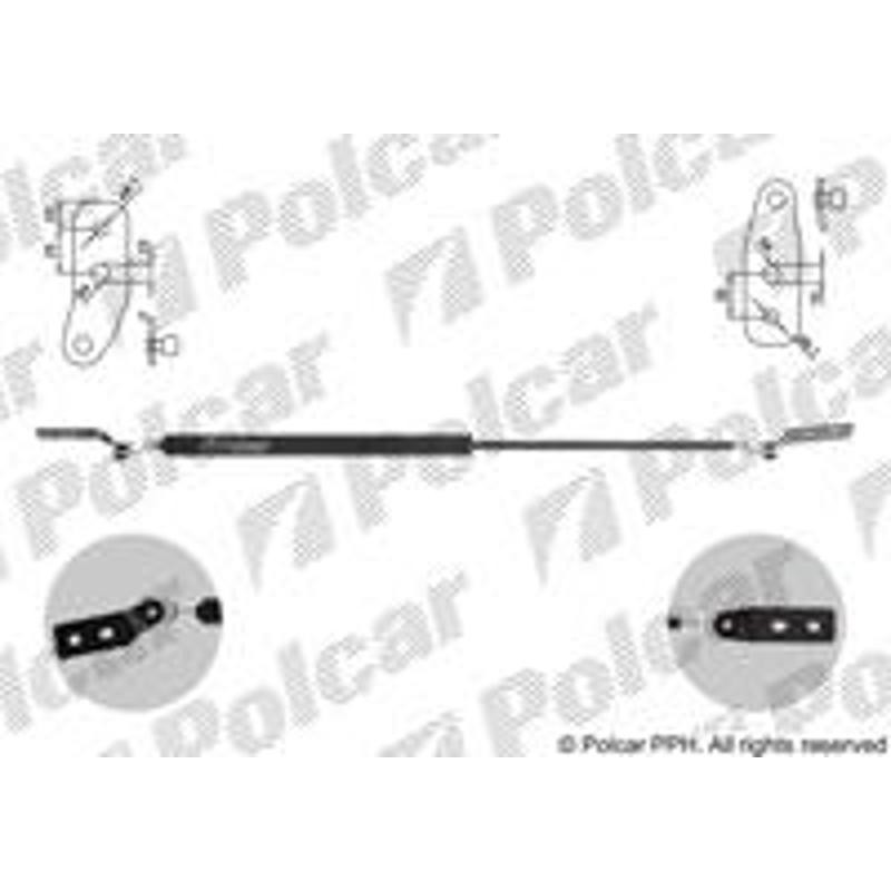 Plynová pružina - 4517ABP - zadok