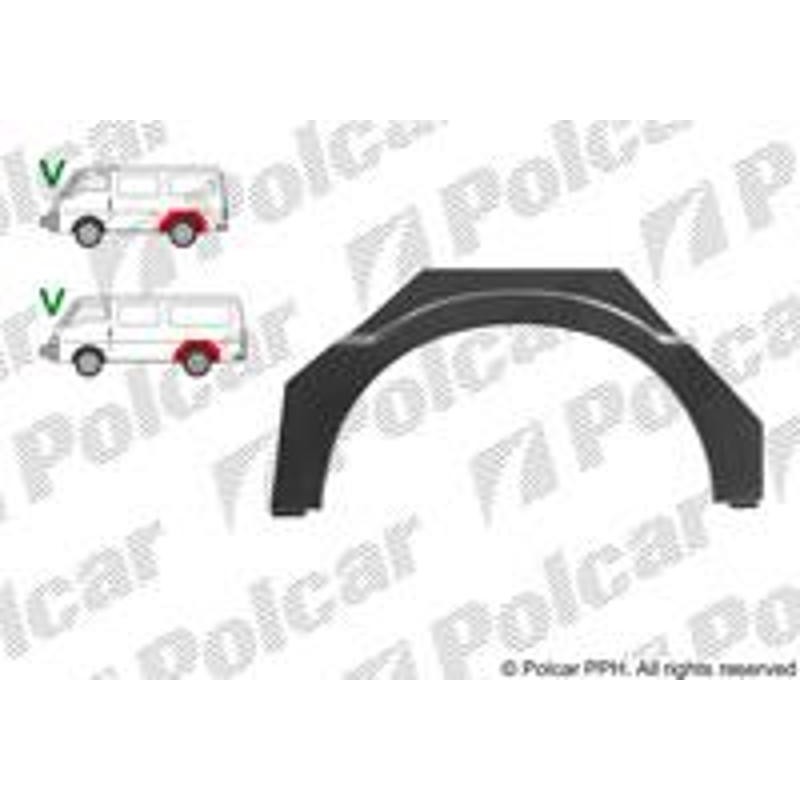 Lem zadného blatníka - 458084-3 - pravý