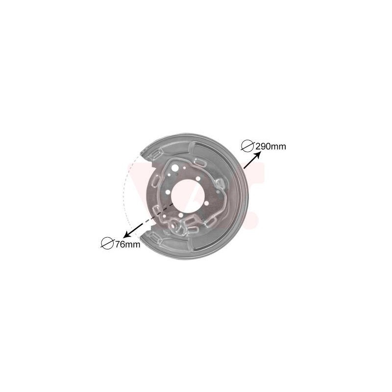 prachový štít zadneho brzdového kotouče strana Lava - 5307373 - 195698