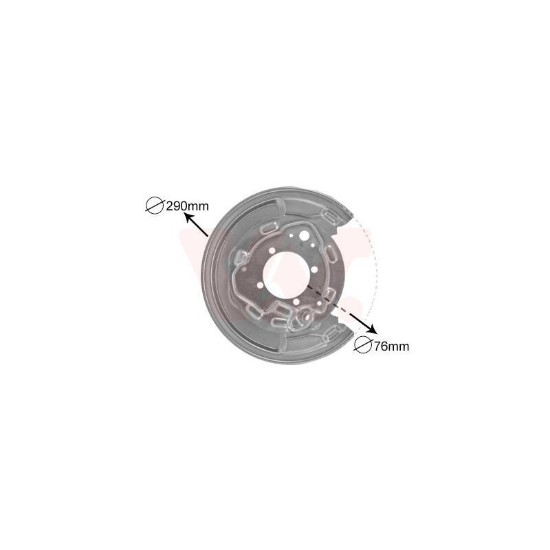 prachový štít zadneho brzdového kotuča strana Prava - 5307374 - 195699
