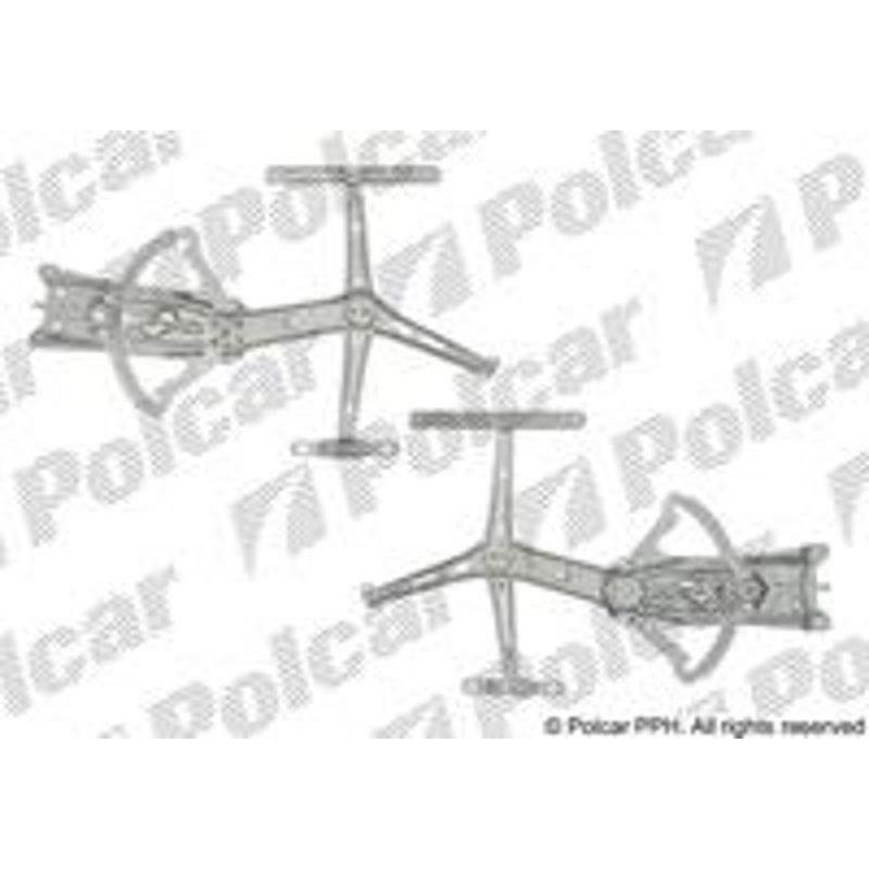 Mechanizmus stahovania okna el. bez motora - 5509PSG2 - predok