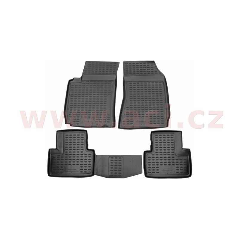 3D gumové koberečky černé (sada 4 ks) - [0160X103D] - 323520