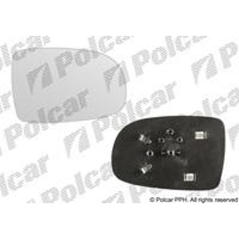 Sklo vonkajšieho zrkadla s držiakom - 5556555M - pravý