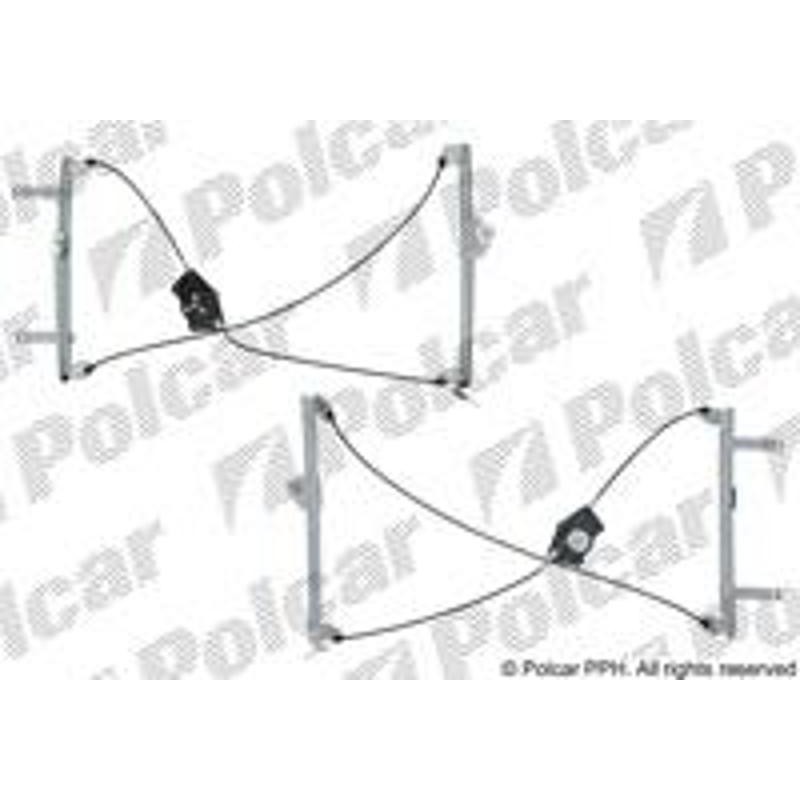 Mechanizmus stahovania okna el. bez motora - 5710PSG9 - predok