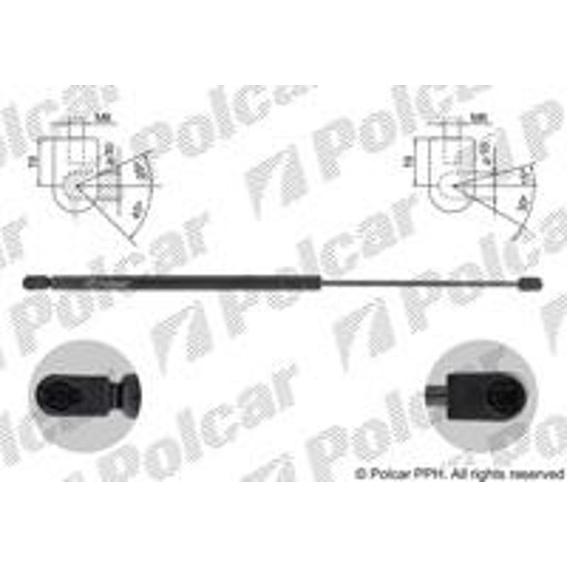 Plynová pružina - 5781AB - zadok