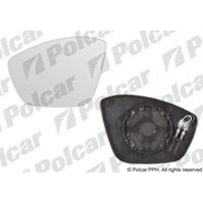 Sklo vonkajšieho zrkadla s držiakom - 57C1545M - ľavý