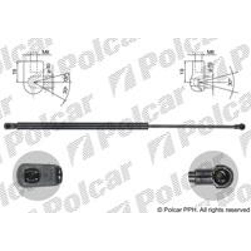 Plynová pružina - 1308AB2D - zadok