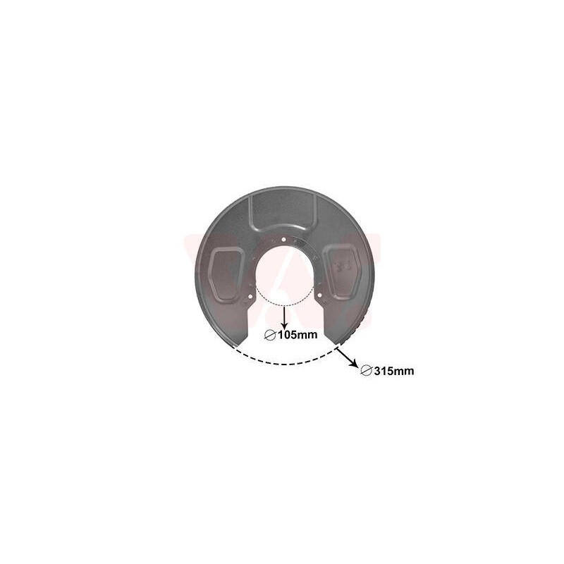 prachový štít zadneho brzdového kotouče strana Lava - 5878373 - 346189