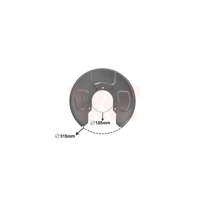 prachový štít zadneho brzdového kotouče strana Prava - 5878374 - 346190