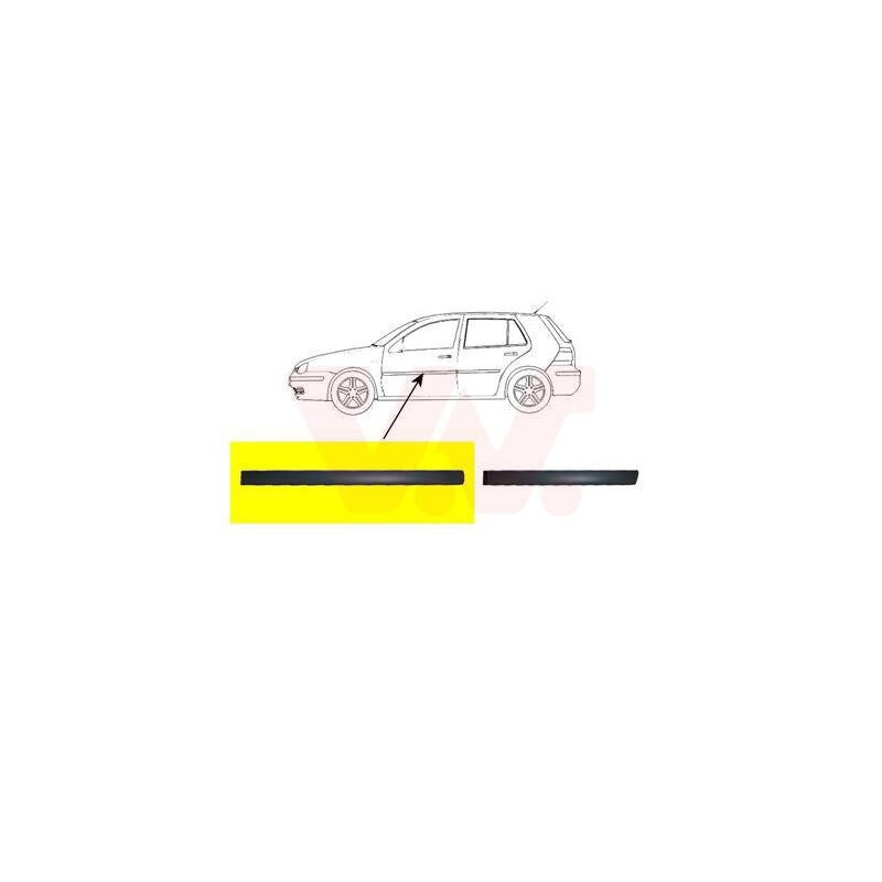 :: boční lišta předních dveří čierna (5dv.) L - 5888423--33168