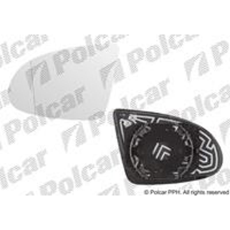 Sklo vonkajšieho zrkadla s držiakom - 1322545E - ľavý