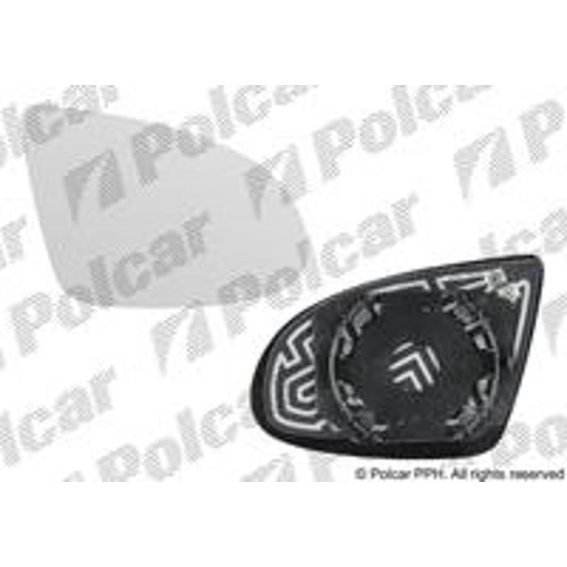 Sklo vonkajšieho zrkadla s držiakom - 1322555E - pravý