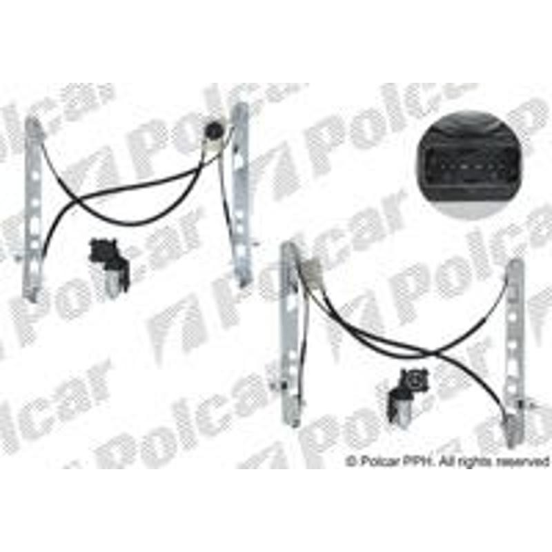 Ektrický mechanizmus okna dverí - 6012PSE9 - predok