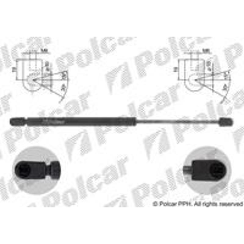 Plynová pružina - 6015AB - zadok