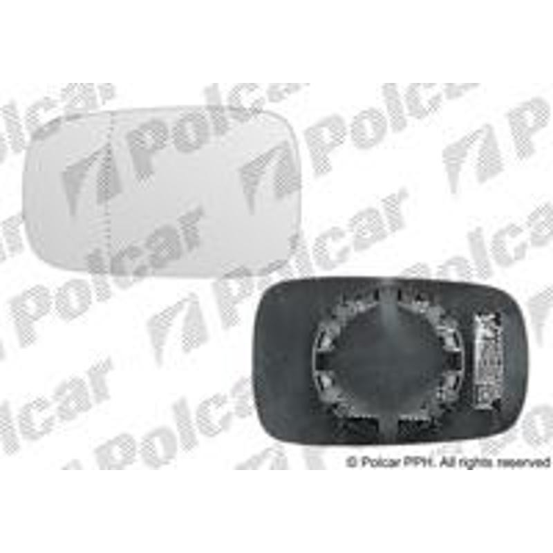 Sklo vonkajšieho zrkadla s držiakom - 6037543E - ľavý