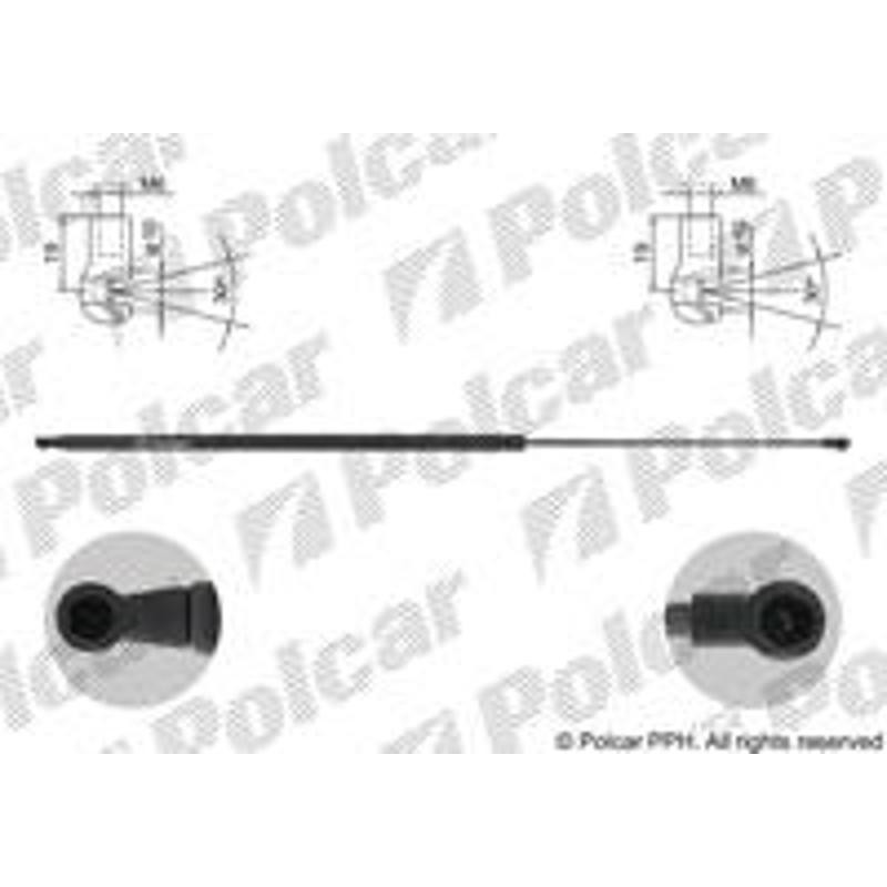 Plynová pružina - 6062AB - zadok