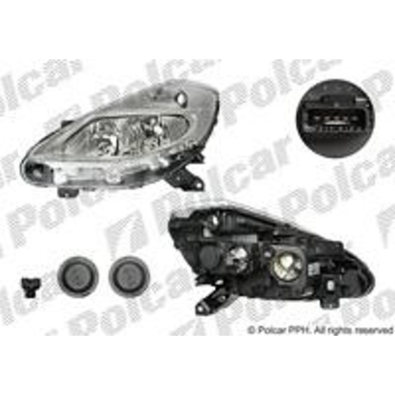 Hlavný reflektor - 606410-E - pravý