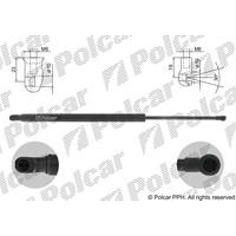 Plynová pružina - 6752AB - zadok