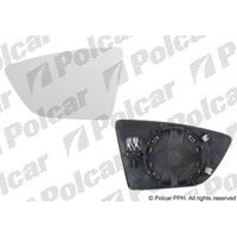 Sklo vonkajšieho zrkadla s držiakom - 67C1555M - pravý